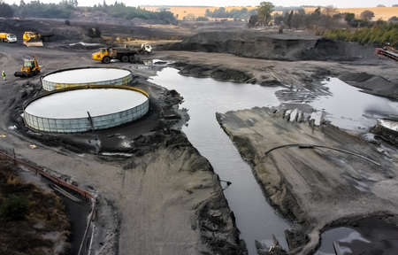 Witbank, South Africa - July 25 2011: Coal Mining and processing Plant Equipment