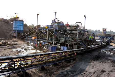 Witbank, South Africa - July 25 2011: Coal Mining and processing Plant Equipmentのeditorial素材