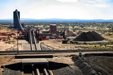 Johannesburg, South Africa - April 20 2012: Manganese Mining and Equipment