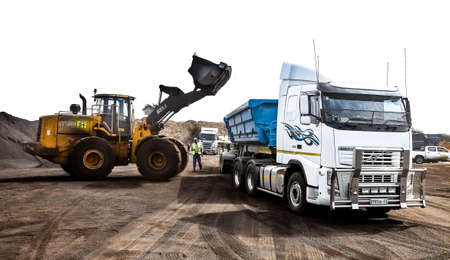 Johannesburg, South Africa - April 20 2012: Manganese Mining and Equipmentのeditorial素材