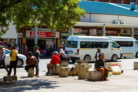 Johannesburg, South Africa - October 17 2012: Streets of Johannesburg CBDのeditorial素材