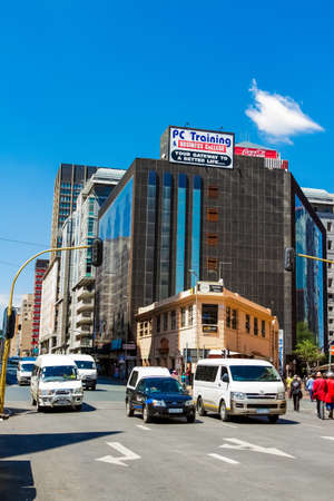 Johannesburg, South Africa - October 17 2012: Buildings and Streets of Johannesburgのeditorial素材