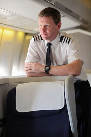 Johannesburg, South Africa - May 08 2012: British Airways Middle Aged Caucasian Male Captain Pilotのeditorial素材
