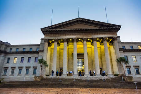 Johannesburg, South Africa - November 24, 2014: Exterior view of the Great Hall at the University of the Witwatersrand in Johannesburg South Africaのeditorial素材