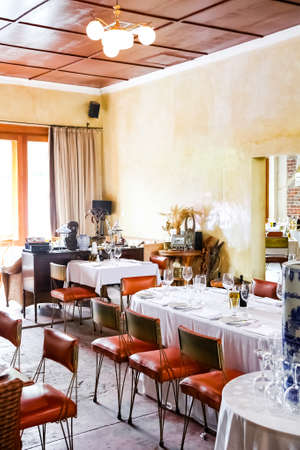 Johannesburg, South Africa - February 21 2011: Interior of Retro Bistro Restaurant in up-market area of Sandton