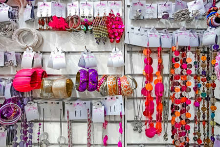 Johannesburg, South Africa - July 05 2011: Costume Jewelry in a Retail Store in a Mallのeditorial素材
