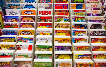 Johannesburg, South Africa - July 05 2011: Inside interior of a Comic Book Storeのeditorial素材