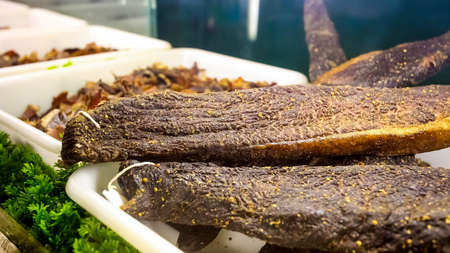 Johannesburg, South Africa - July 05 2011: Inside Interior of a Beef Jerky Biltong Shopのeditorial素材