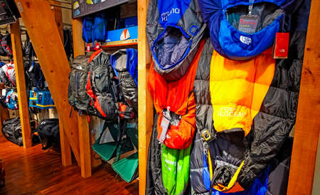 Johannesburg, South Africa - July 05 2011: Inside Interior of a Camping Store