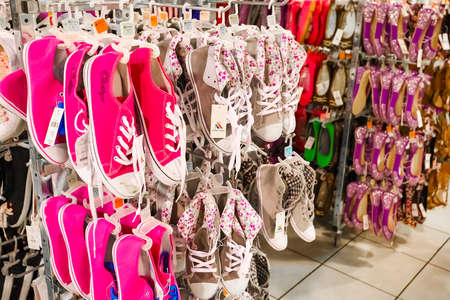 Johannesburg, South Africa - July 05 2011: Interior of a Fashion Shoe Retail Storeのeditorial素材