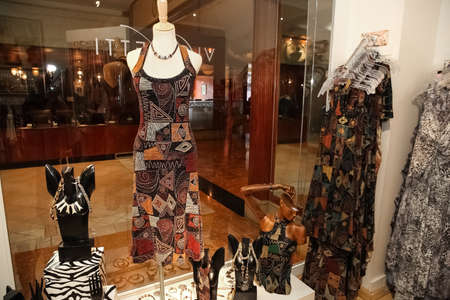 Johannesburg, South Africa - April 27 2011: Interior of an Up-Market Woman's Fashion Clothing Retail Storeのeditorial素材