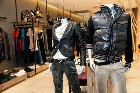 Johannesburg, South Africa - April 27 2011: Interior of an Up-Market Fashion Clothing Retail Storeのeditorial素材
