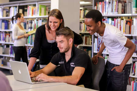 Johannesburg, South Africa, April 17, 2012, Diverse Students on College Campusのeditorial素材