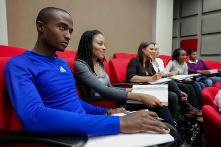 Johannesburg, South Africa, April 17, 2012, Diverse Students on College Campusのeditorial素材