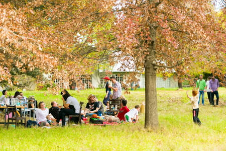 Johannesburg, South Africa - May 09 2015: Diverse People at an outdoor Food and Wine Festivalのeditorial素材