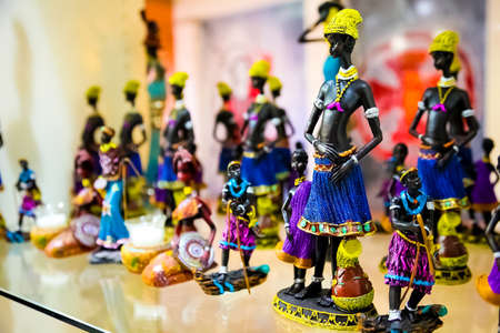 Johannesburg, South Africa - April 27 2011: African Curios in an Up-Market Retail shop in Sandton, South Africaのeditorial素材