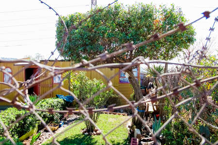 Johannesburg, South Africa, September 11, 2011, View of low-income houses in suburban Soweto neighborhoodのeditorial素材