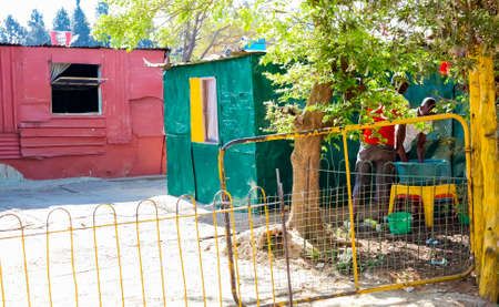 Johannesburg, South Africa, September 11, 2011, View of low-income houses in suburban Soweto...