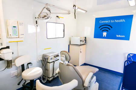 Johannesburg, South Africa - May 14 2015: Mobile Clinic for Mother and Child and Dental Servicesのeditorial素材