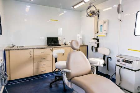 Johannesburg, South Africa - May 14 2015: Mobile Clinic for Mother and Child and Dental Servicesのeditorial素材