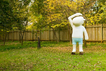 Johannesburg, South Africa - May 09 2015: Outdoor Art Sculpture Exhibition at Nirox Parkのeditorial素材