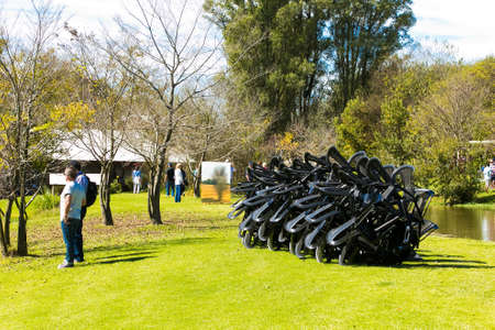 Johannesburg, South Africa - May 10 2014: Outdoor Art Sculpture Exhibition at Nirox Park