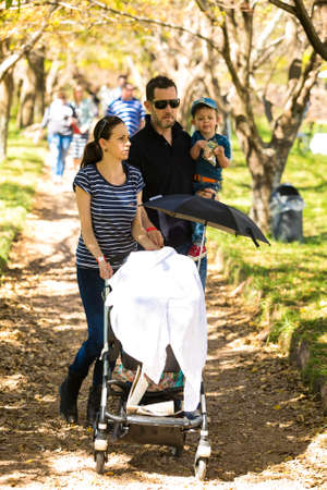 Johannesburg, South Africa - May 10 2014: Young Families at a park picnicのeditorial素材