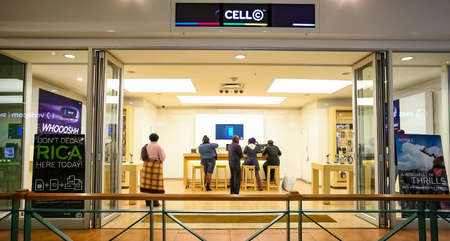 Johannesburg, South Africa - July 05 2011: Inside interior of a mobile cell phone store in a Mall