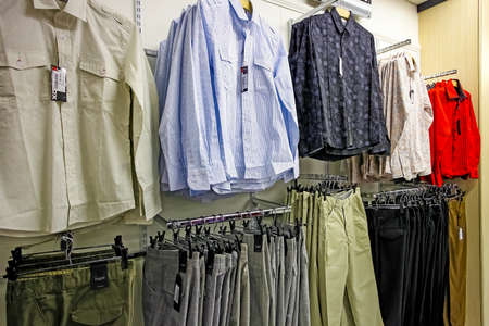Johannesburg, South Africa - July 05 2011: Interior of a Fashion Clothing Retail Store