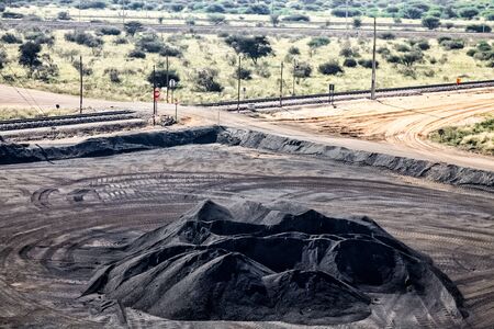 Johannesburg, South Africa - April 20 2012: Manganese Mining and Equipmentの写真素材