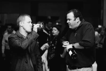 Johannesburg, South Africa - May 17, 2012: Various people at wine tasting event