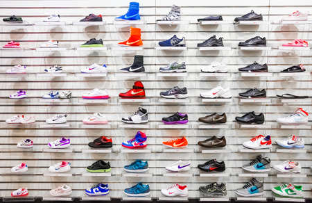 Johannesburg, South Africa - July 05 2011: Interior of a Fashion Shoe Retail Storeのeditorial素材