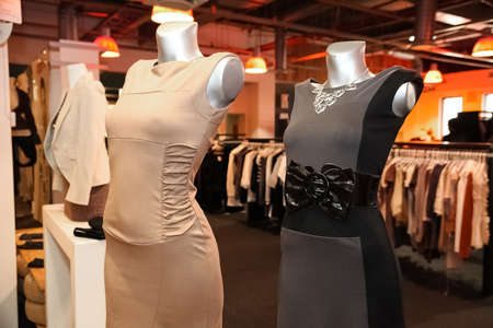 Johannesburg, South Africa - April 27 2011: Interior of an Up-Market Woman's Fashion Clothing Retail...
