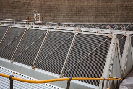 Inside a Cooling Tower for Coal Burning Power Station