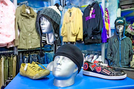 Johannesburg, South Africa - July 05 2011: Interior of a Fashion Shoe Retail Storeのeditorial素材