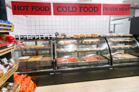 Soweto, South Africa - December 1, 2016: Fully stocked butchery and deli section at local Pick n Pay grocery storeのeditorial素材