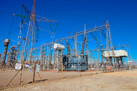 Johannesburg, South Africa - April 11 2012: Electric Power Distribution Plant Facility