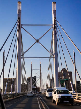 Johannesburg, South Africa, September 11, 2011, Nelson Mandela Bridge in Braamfontein Johannesburgのeditorial素材