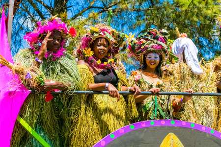 Pretoria, South Africa - September 24 2016: Floats and fancy dress costumes at the Gauteng Carnival in Pretoriaのeditorial素材