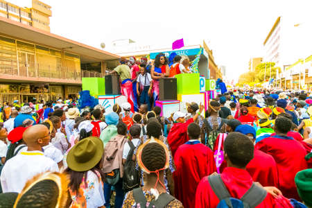 Pretoria, South Africa - September 24 2016: Floats and fancy dress costumes at the Gauteng Carnival in Pretoriaのeditorial素材
