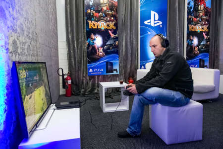 Johannesburg, South Africa - December 10 2013: Gamers at Play Station PS4 launch event