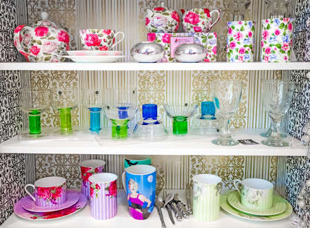 Johannesburg, South Africa - July 05 2011: Inside Interior of a Kitchenware Storeのeditorial素材