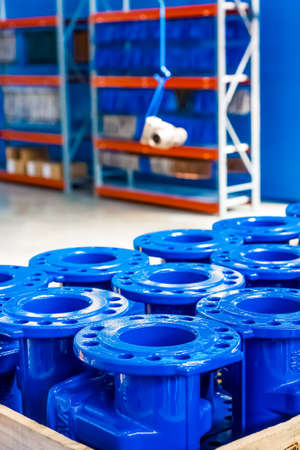 Johannesburg, South Africa - September 7 2016: Industrial Valve Manufacturing and Assembly Painting Facilityのeditorial素材