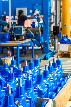 Johannesburg, South Africa - September 7 2016: Industrial Valve Manufacturing and Assembly Factory Facilityのeditorial素材