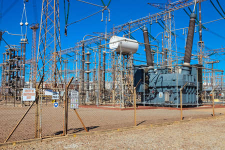 Johannesburg, South Africa - April 11 2012: Electric Power Distribution Plant Facilityのeditorial素材
