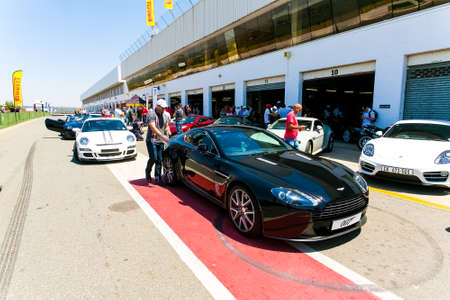 Johannesburg, South Africa - October 05 2013: Aston Martin Owner's Track Day