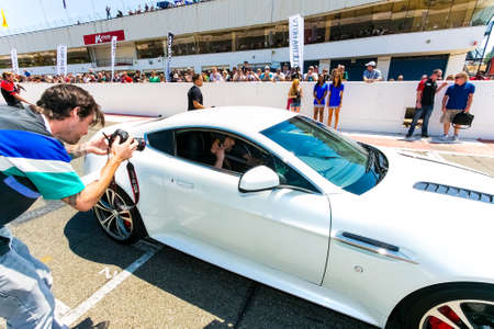 Johannesburg, South Africa - October 05 2013: Aston Martin Owner's Track Dayのeditorial素材