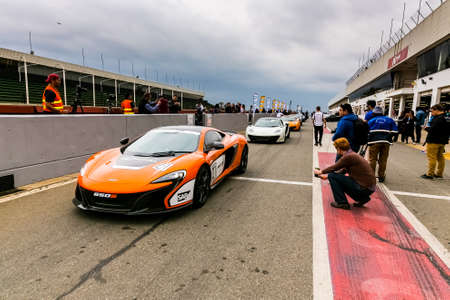 Johannesburg, South Africa - October 11 2014: McLaren Day at Kyalami Race Trackのeditorial素材