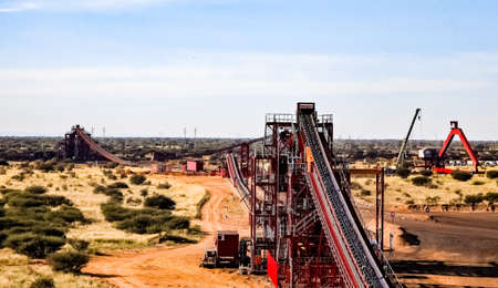 Johannesburg, South Africa - April 20 2012: Manganese Mining and Equipmentのeditorial素材