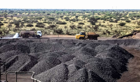 Johannesburg, South Africa - April 20 2012: Manganese Mining and Equipmentのeditorial素材